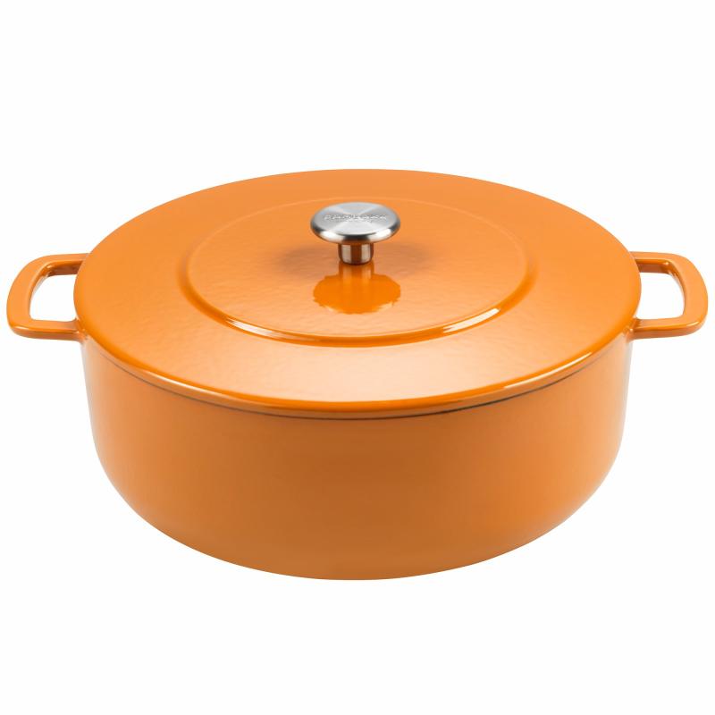 Støbejernsgryde Emaljeret 28 Cm. Orange fra Combekk