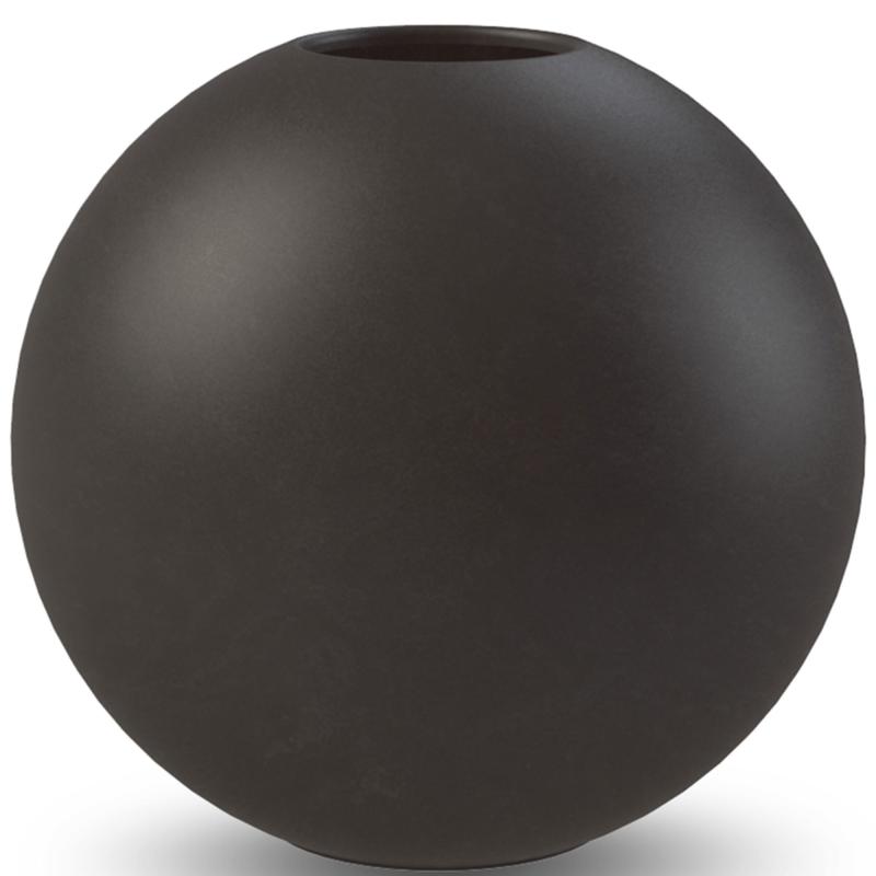 Ball Vase, 20 Cm, Black fra Cooee Design