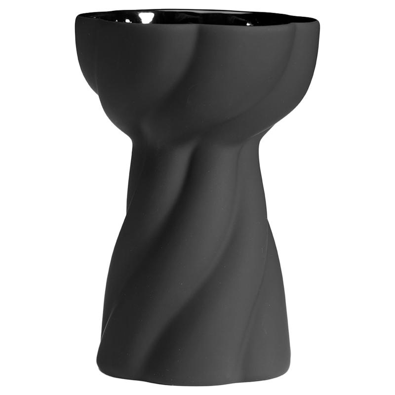 Twist Bulb Løgvase, Sort fra Cooee Design
