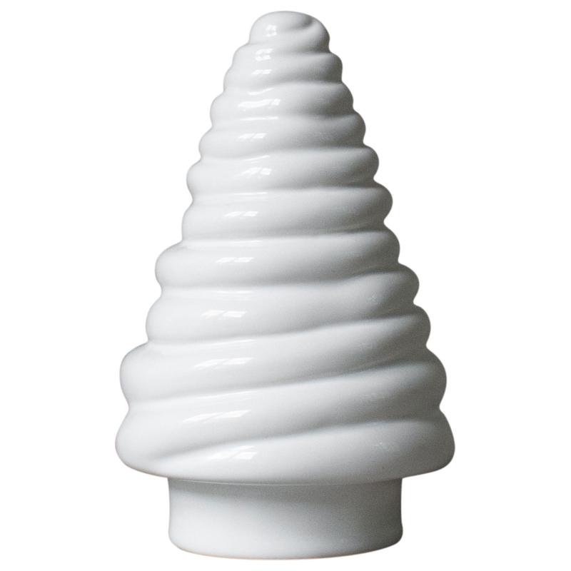 Curl Tree Pyntegran, 13 Cm, Shiny White fra Dbkd