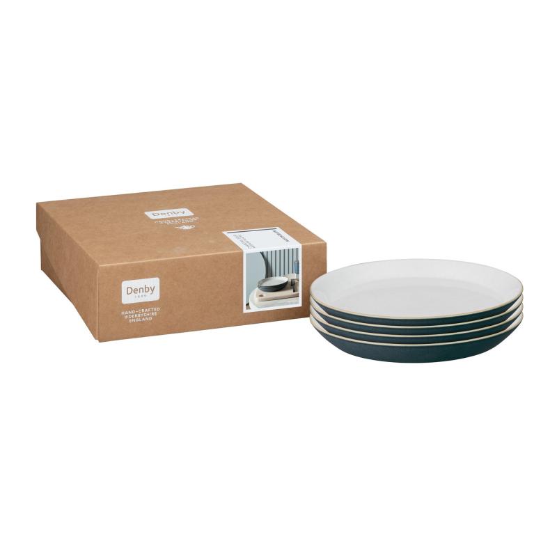 Impression Frokosttallerken 21.5 Cm. 4 Stk. Charcoal fra Denby