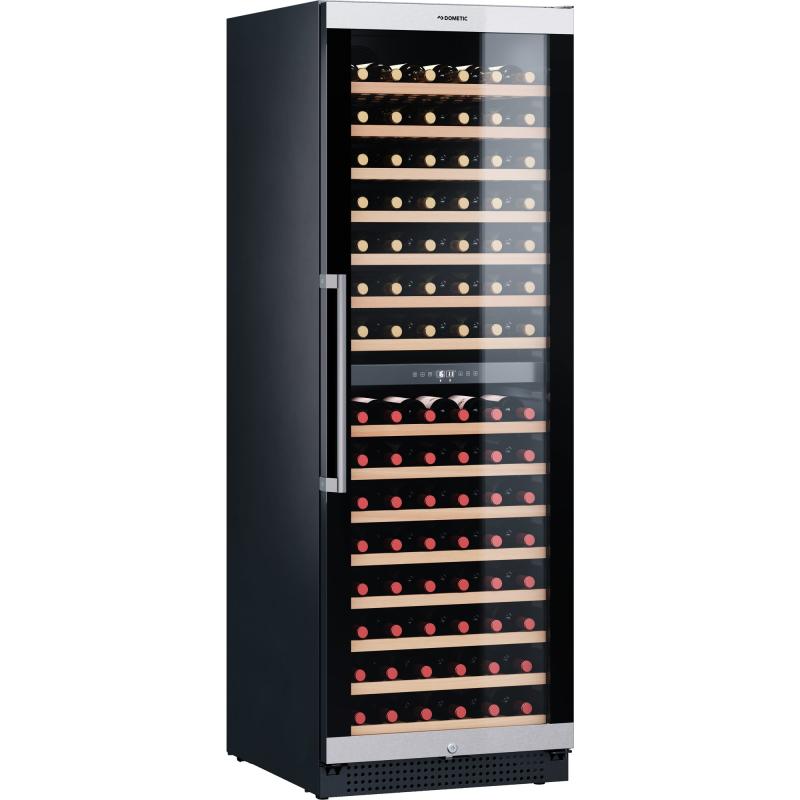 C154f Vinkøleskab, 2 Temperatur Zoner, Sort Rustfrit fra Dometic