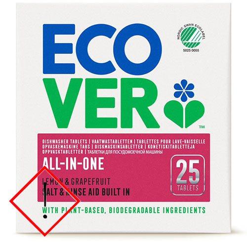 Opvasketabs All In One, Ecover 25 Stk