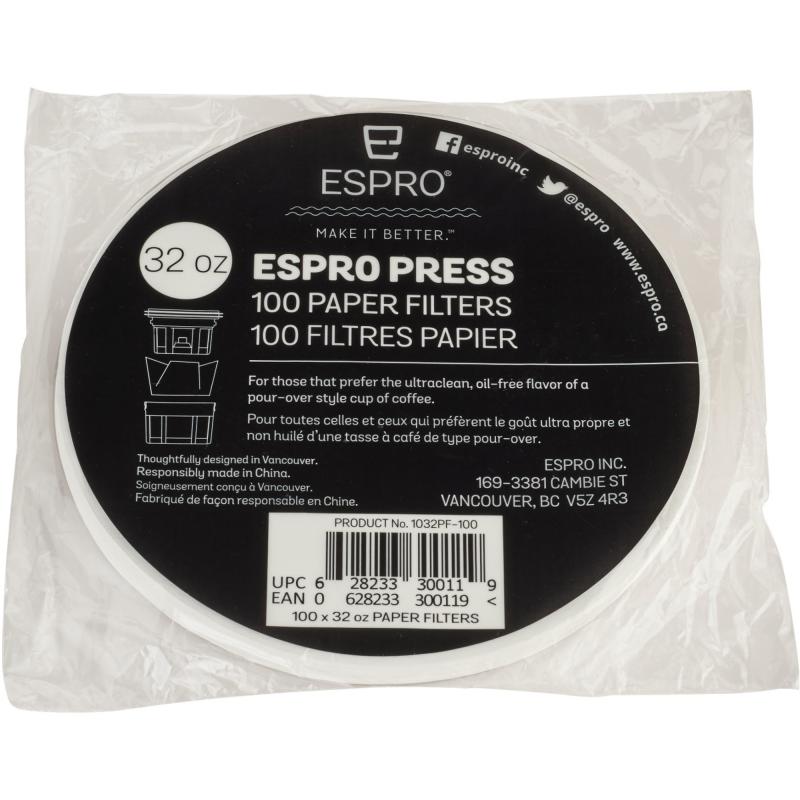 100 Stk. Papirfiltre Til 0,9 Liter fra Espro