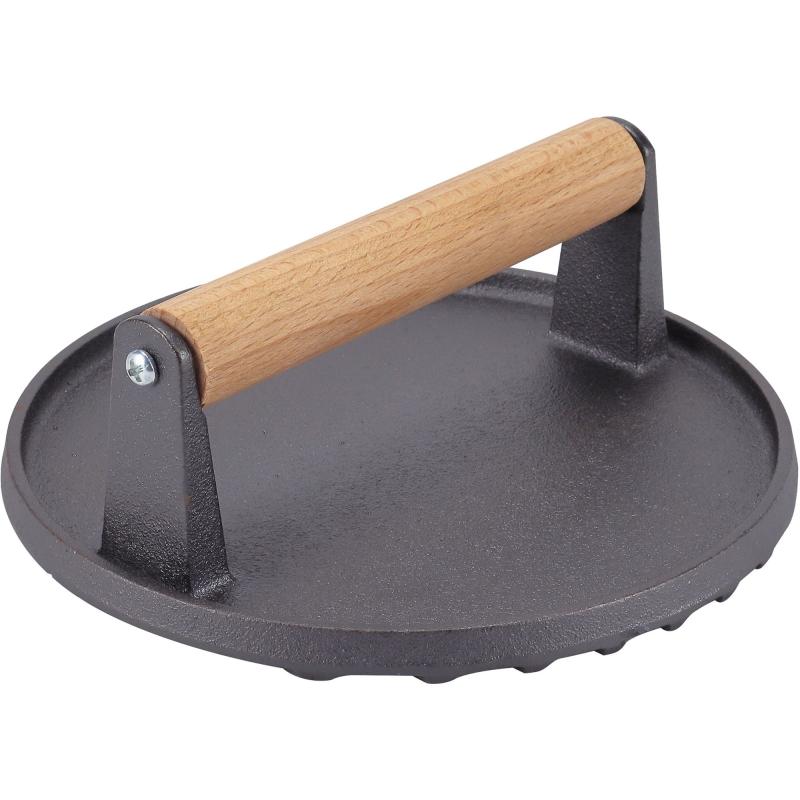 Støbejerns Grillpresser 17,5 Cm fra Essentials
