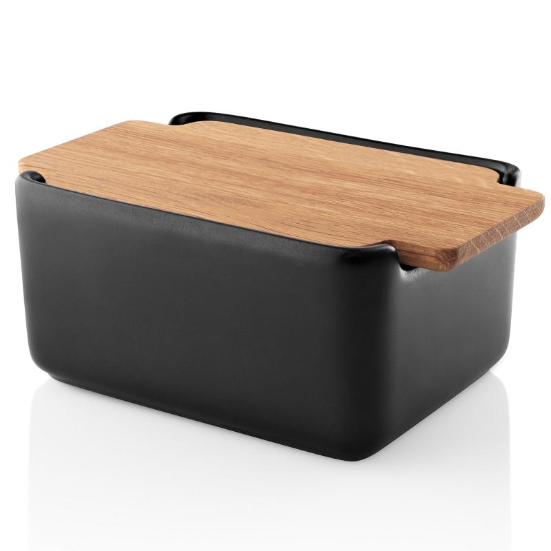 Nordic Kitchen Smørboks Med Låg, Sort fra Eva Solo