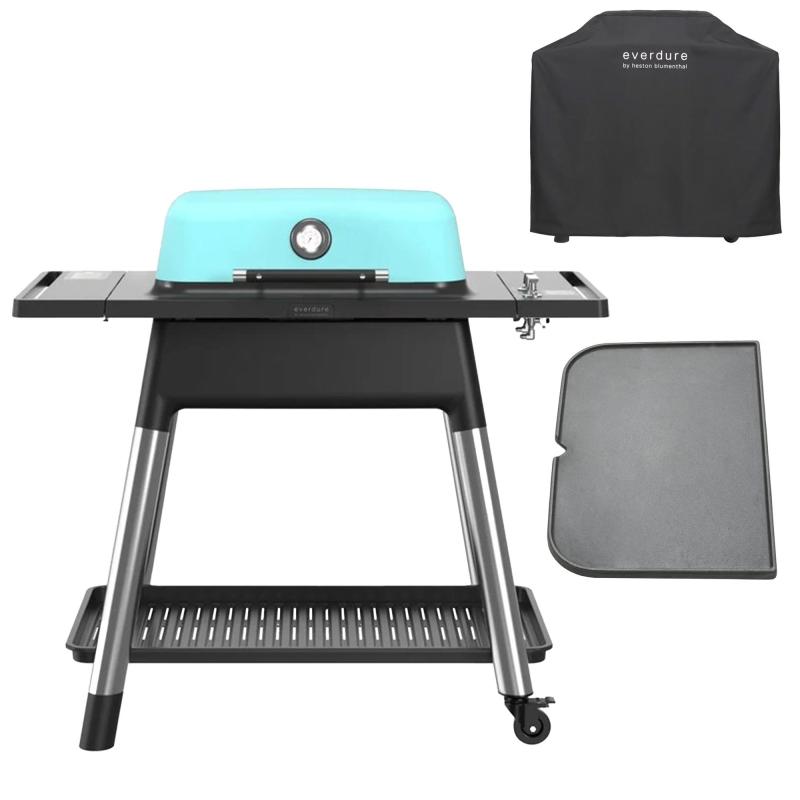 Force Gasgrill + Grillbetræk & Grillplade Mat Mint fra Everdure
