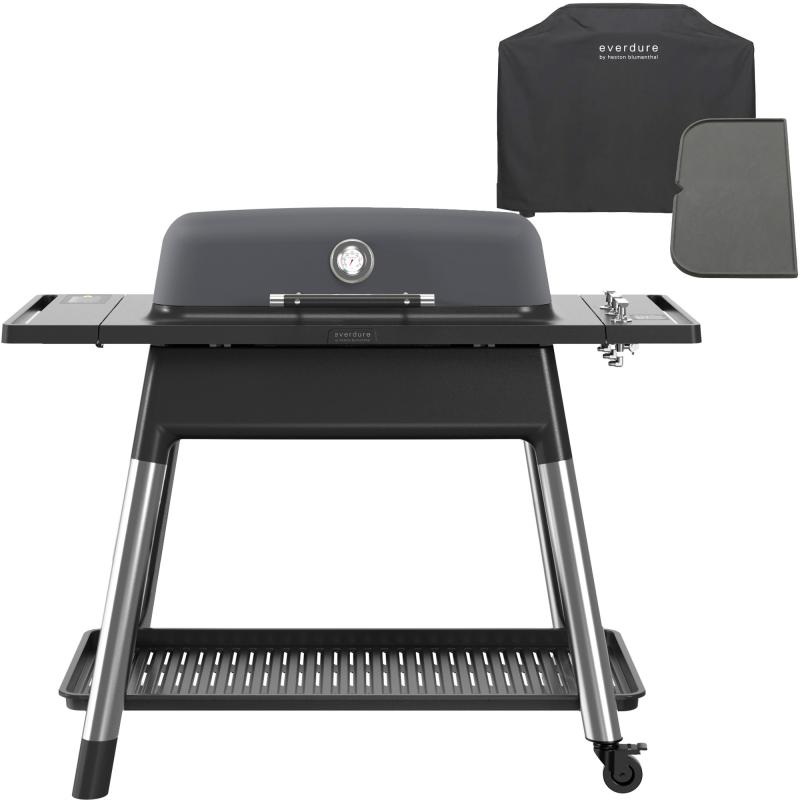 Furnace Gasgrill + Grillbetræk & Grillplade, Mat Grafitgrå fra Everdure