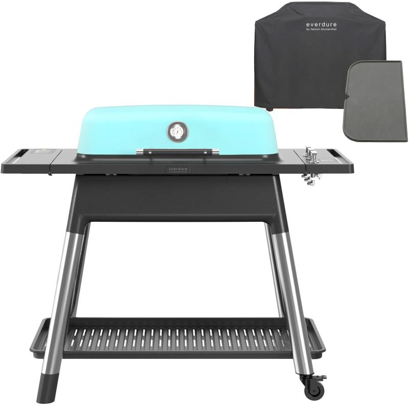 Furnace Gasgrill + Grillbetræk & Grillplade, Mat Mint fra Everdure