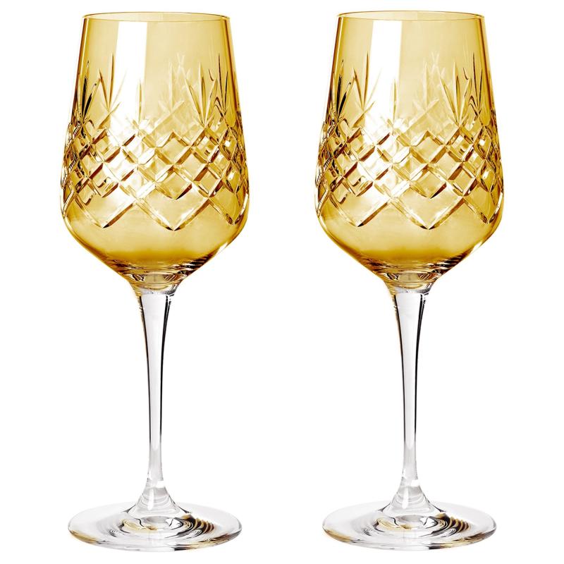 Crispy Madame Hvidvinsglas 2 Stk., Citrine fra Frederik Bagger