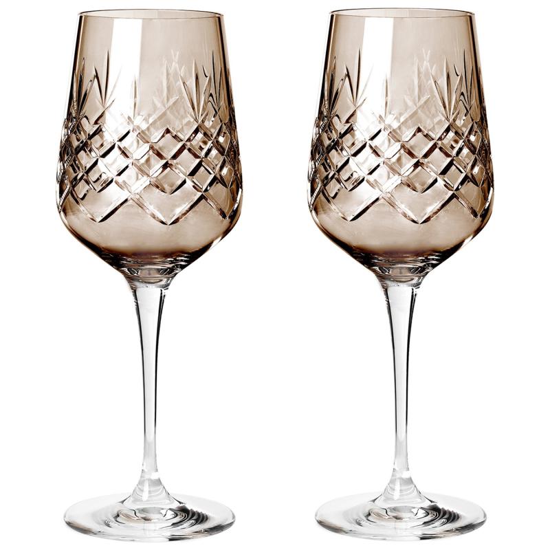 Crispy Madame Hvidvinsglas 2 Stk., Copal fra Frederik Bagger