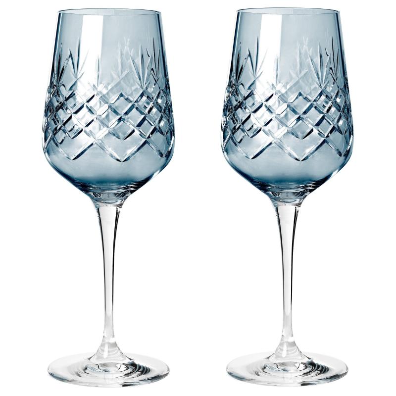 Crispy Madame Hvidvinsglas 2 Stk., Sapphire fra Frederik Bagger