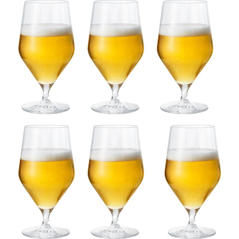 Bernadotte ølglas 45 Cl 6 Stk. fra Georg Jensen