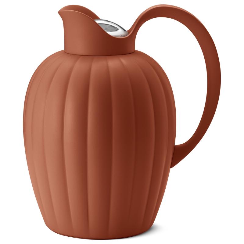 Bernadotte Termokande, Terracotta, 1 Liter fra Georg Jensen