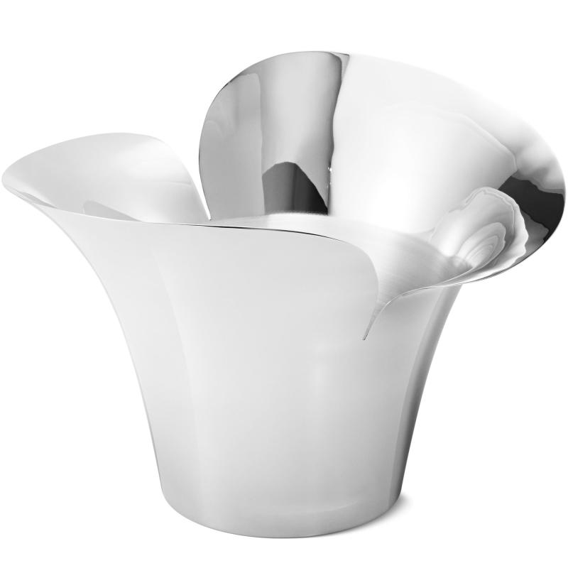 Bloom Botanica Urtepotte, Stor, Stål fra Georg Jensen
