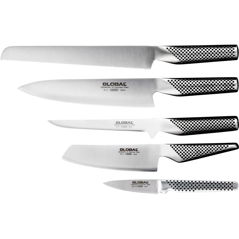 5 Dels Knivsæt, Kitchenone's Udvalgte fra Global