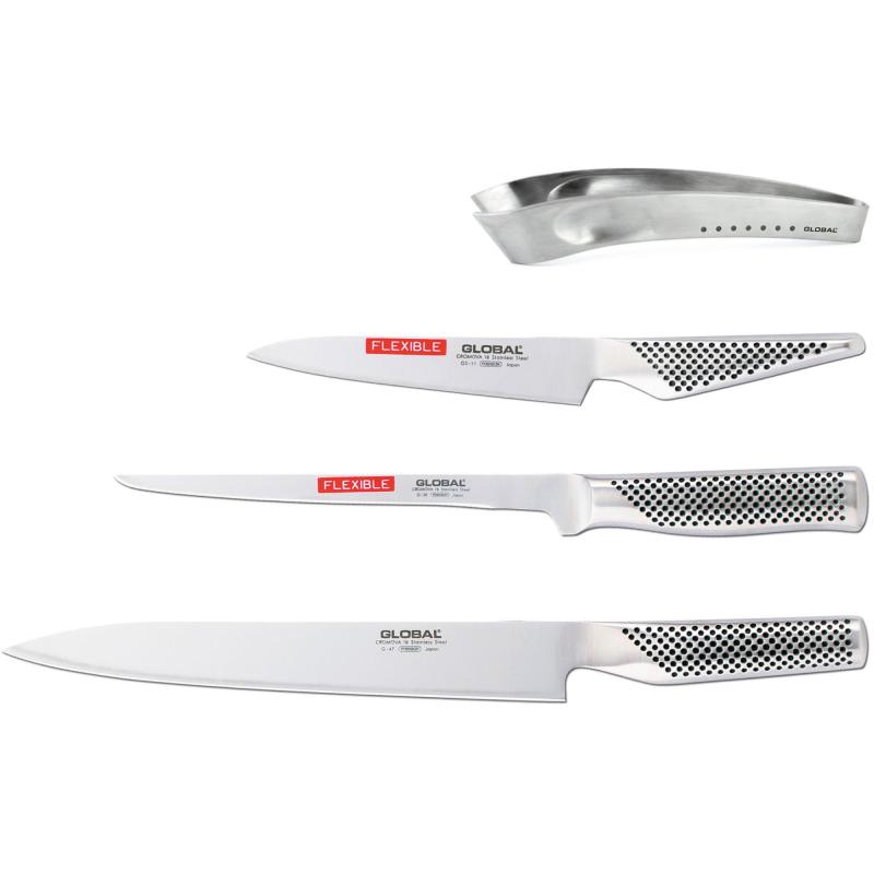 Knivsæt Med 3 Knive Og Pincet fra Global