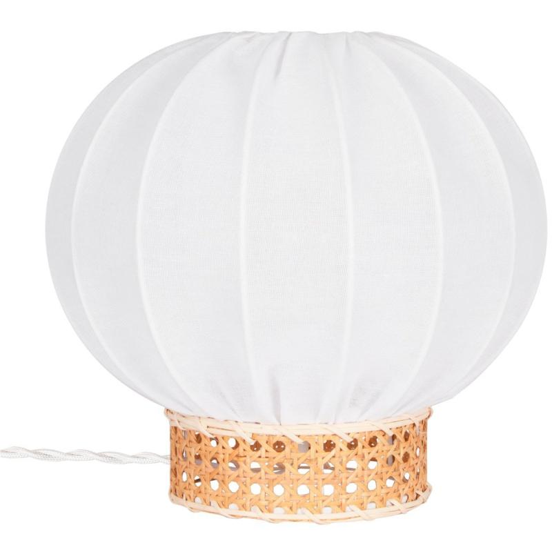 Bordlampe Yokohama, 30 Cm., Hvid Natur fra Globen Lighting