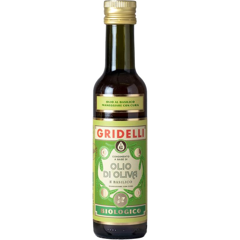 Olio Di Oliva E Basilico Olivenolie Med Basilikum 250 Ml fra Gridelli