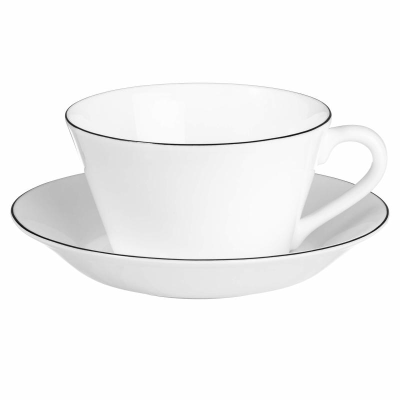 Natur Snehvid Tekop Med Underkop, 250 Ml fra Gustavsberg