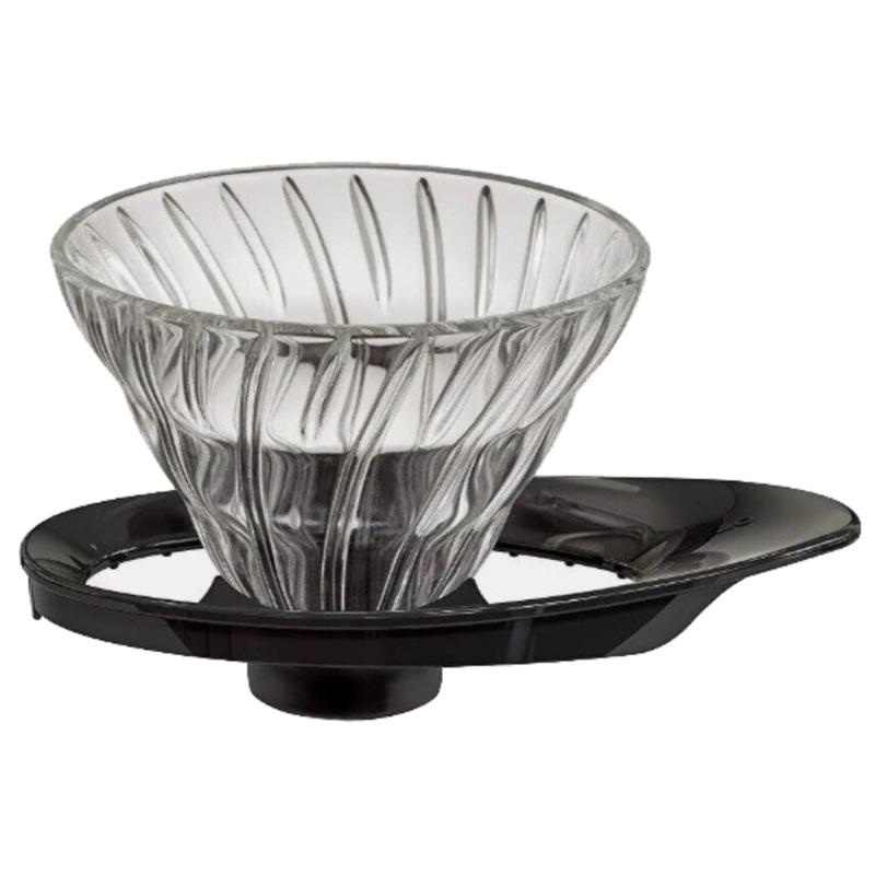 2 Cup Dripper V60 Glas M. Sort fra Hario