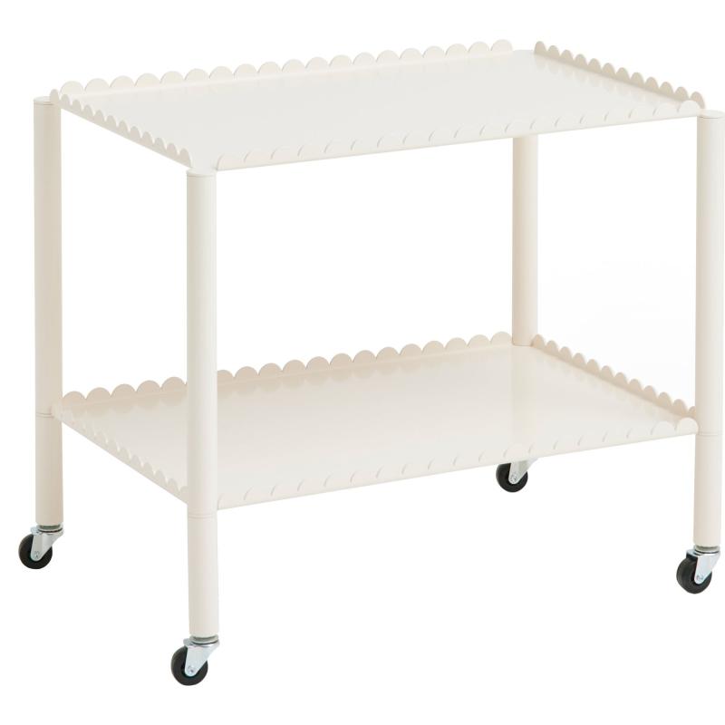 Arcs Trolley Low Vogn, Eggshell fra Hay