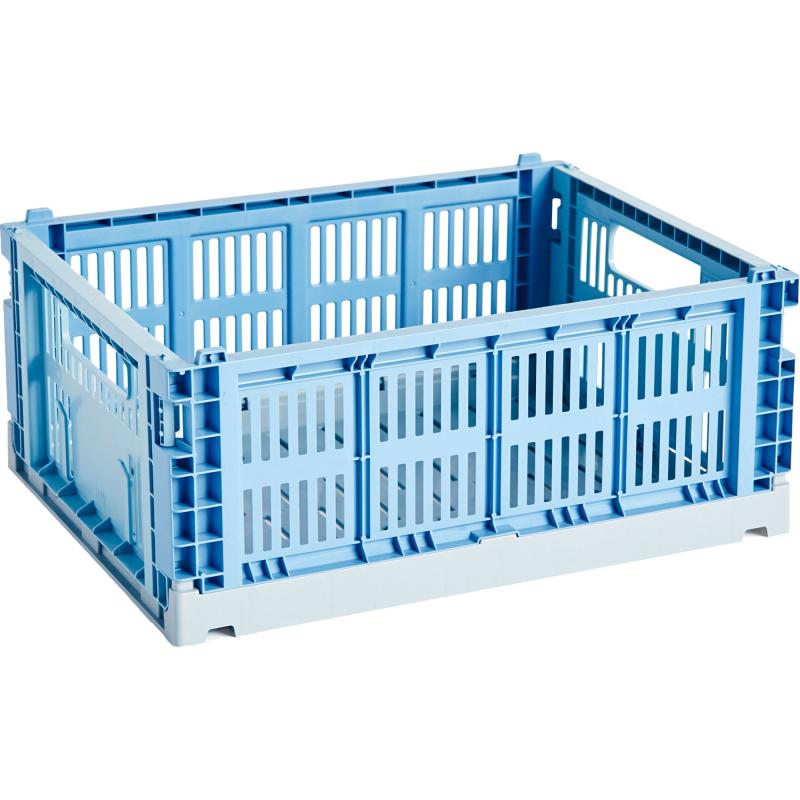 Colour Crate Mix Opbevaringskasse Medium, Sky Blue fra Hay