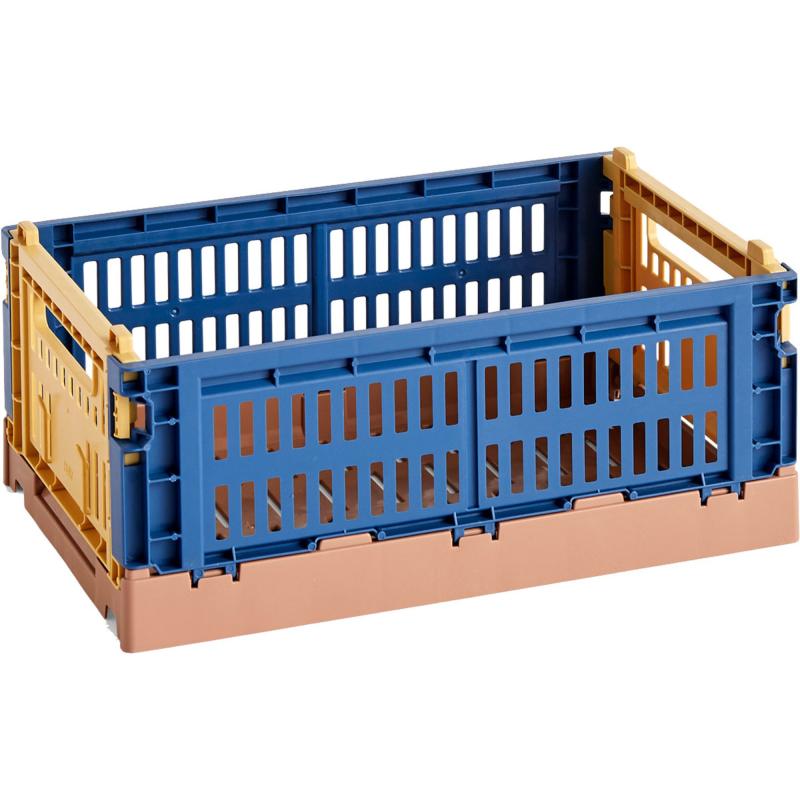 Colour Crate Mix Opbevaringskasse Small, Dark Blue fra Hay