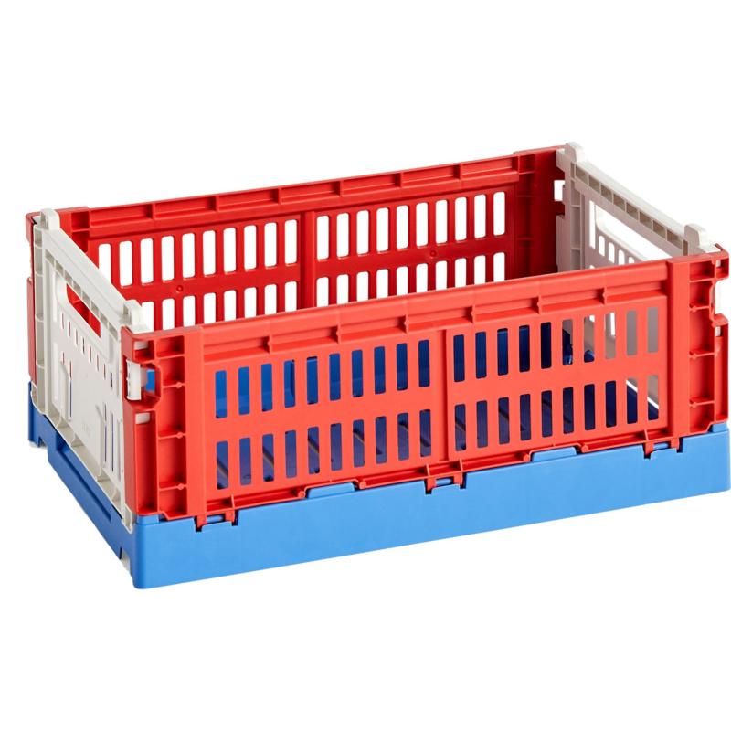 Colour Crate Mix Opbevaringskasse Small, Red fra Hay