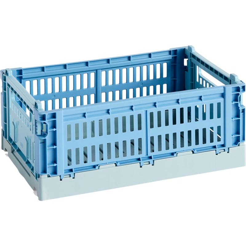 Colour Crate Mix Opbevaringskasse Small, Sky Blue fra Hay