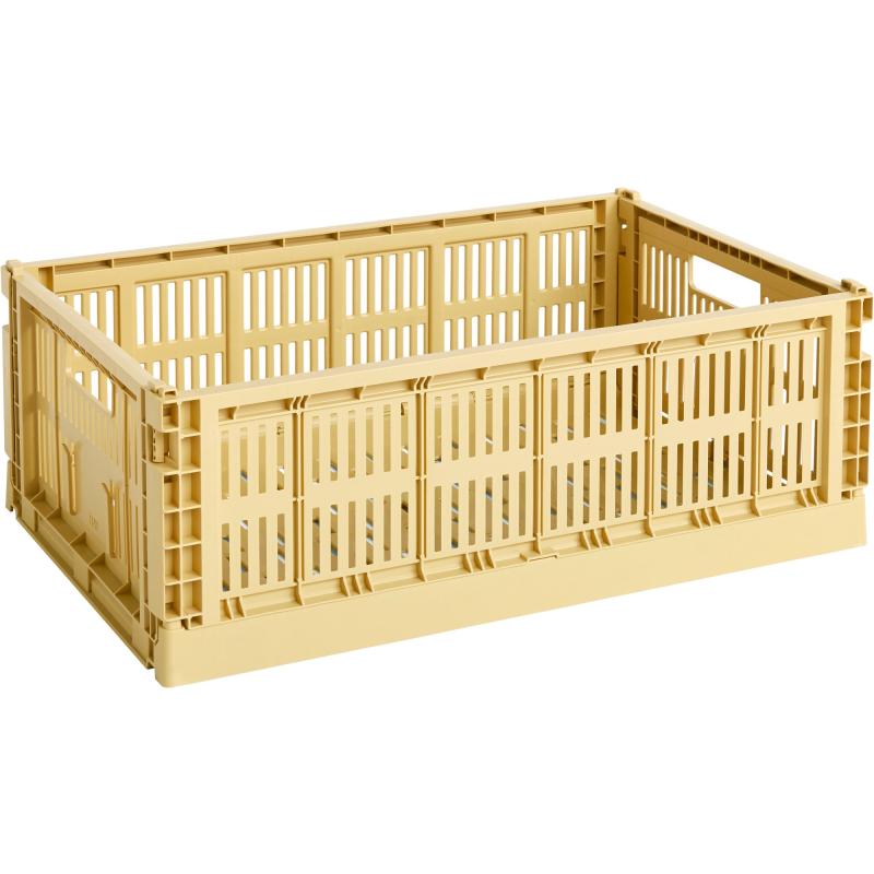 Colour Crate Opbevaringskasse, Large, Golden Yellow fra Hay