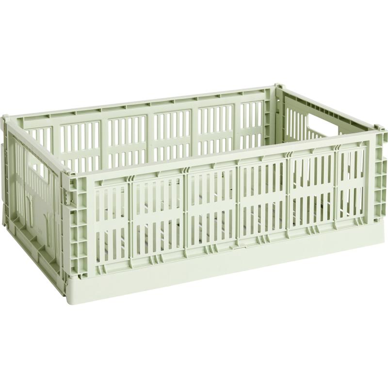 Colour Crate Opbevaringskasse, Large, Mint fra Hay