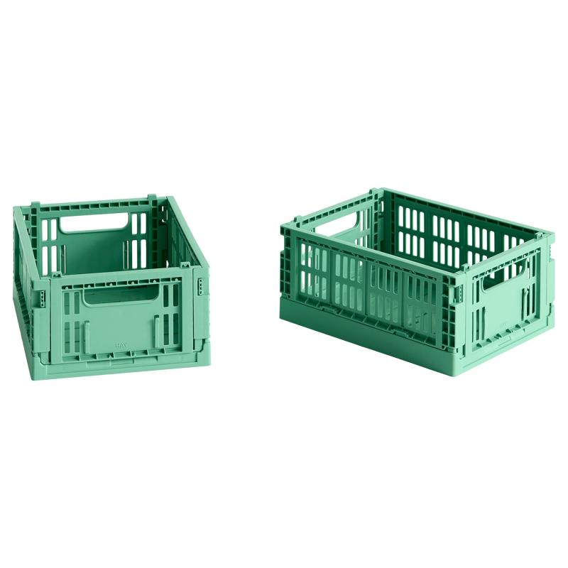 Colour Crate Opbevaringskasse Mini Dark Mint, 2 Stk. fra Hay