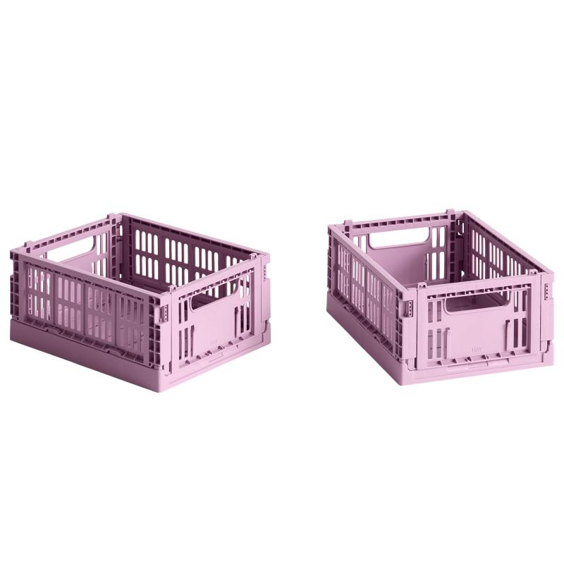 Colour Crate Opbevaringskasse Mini Dusty Rose, 2 Stk. fra Hay