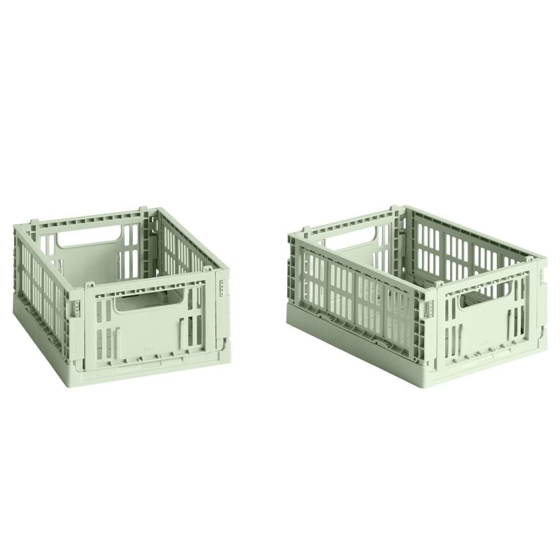 Colour Crate Opbevaringskasse Mini Mint, 2 Stk. fra Hay