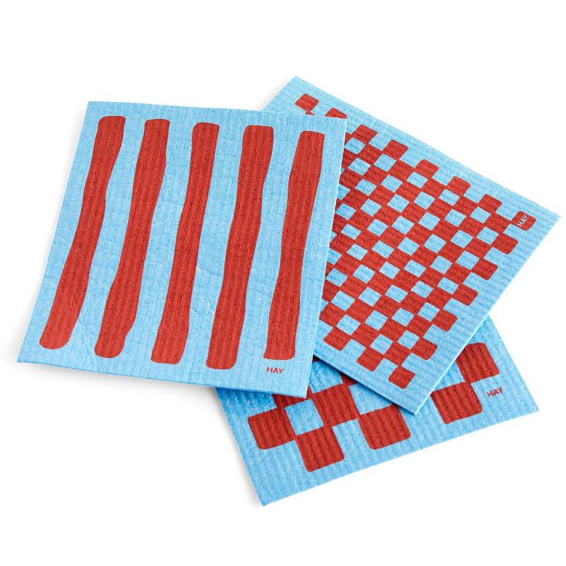 Sponge Karklud, 3 Pack, Blå fra Hay