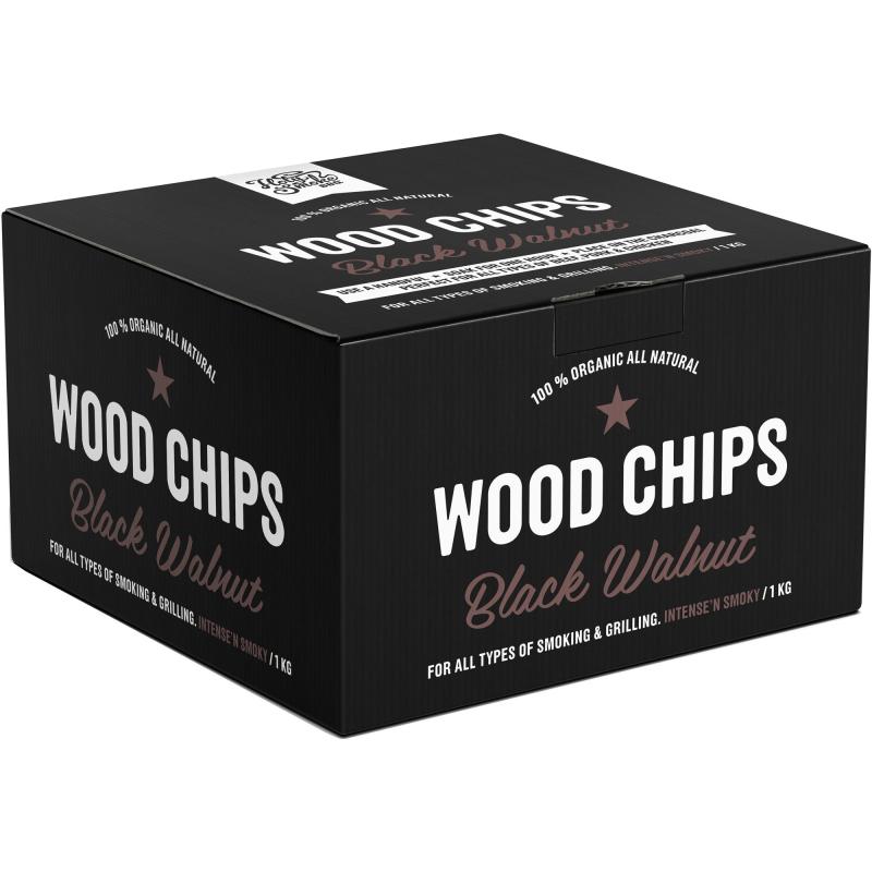 Smoke Chips 1 Kg, Walnut fra Holy Smoke Bbq
