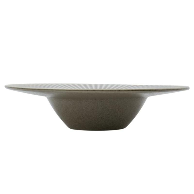 Pleat Pastatallerken ø26 Cm, Grå Brun fra House Doctor