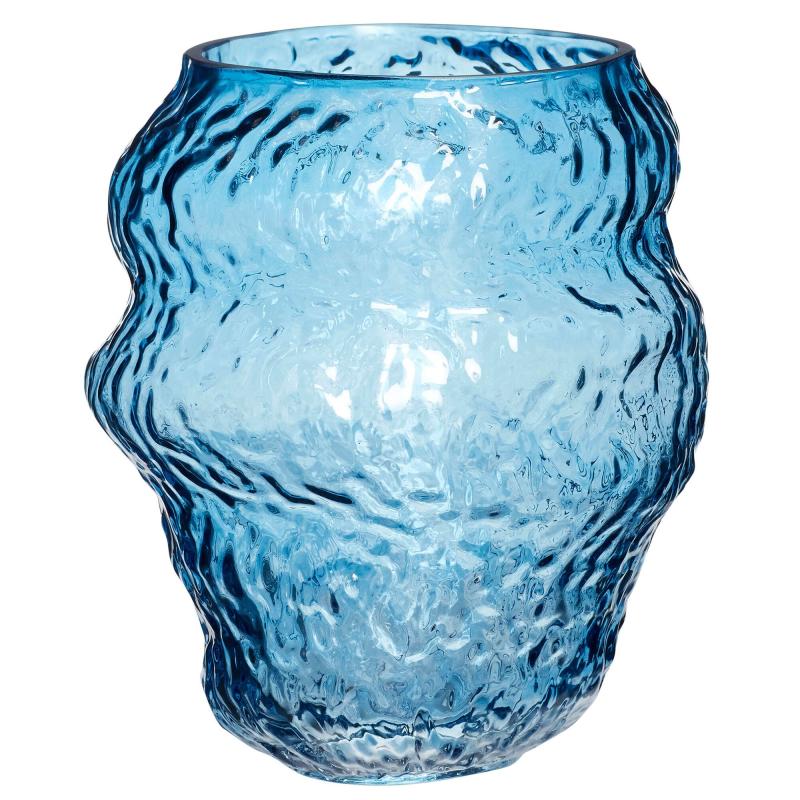 Aurora Vase 18 Cm, Blå fra Hübsch