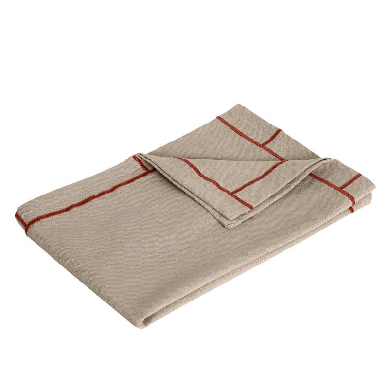 Easypeasy Viskestykke, Beige Rød fra Hübsch