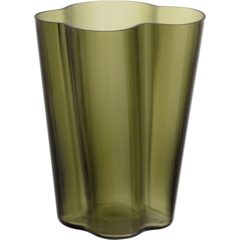 Aalto Vase 27cm, Mosgrøn fra Iittala