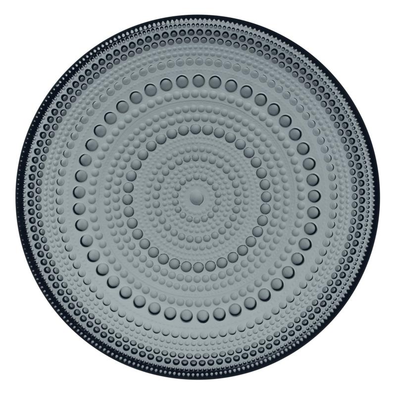Kastehelmi Tallerken 17 Cm. Mørk Grå fra Iittala