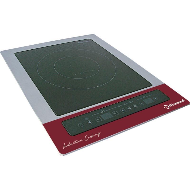 Indbygget Induktionsplade 3 Kw, Taktile Taster fra Diamond