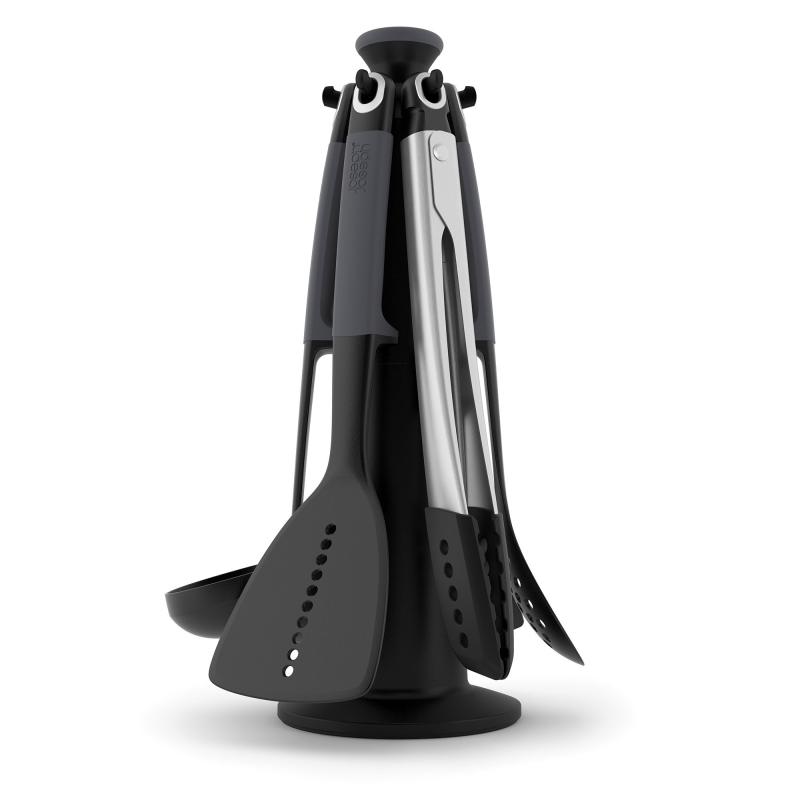 Elevateâ¢ Redskabssæt Med Holder 6 Dele, Grå fra Joseph Joseph