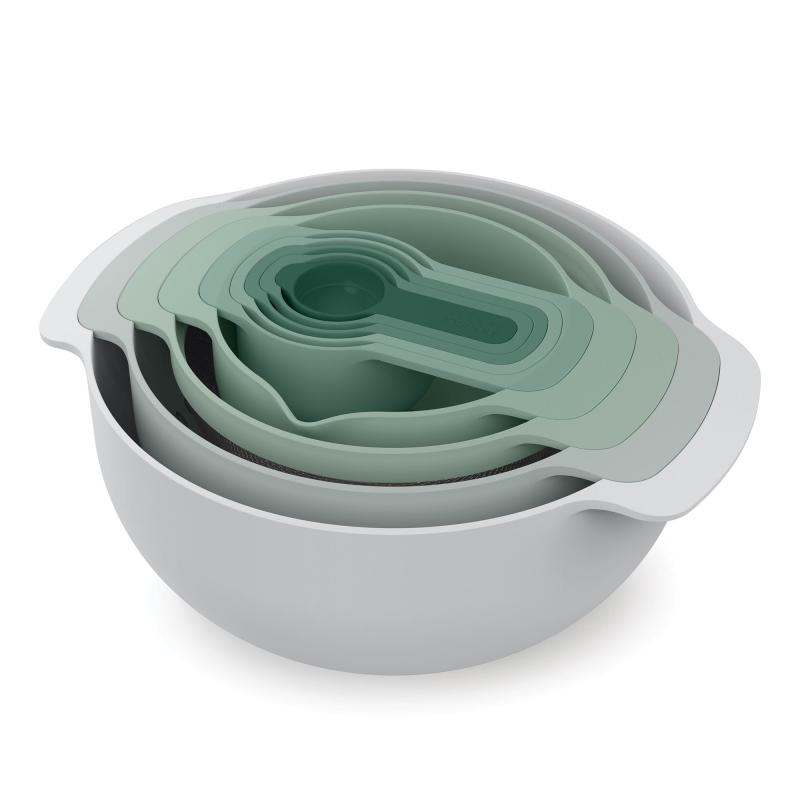 Nestâ¢ Sage Skålesæt 9 Dele, Lysegrøn fra Joseph Joseph