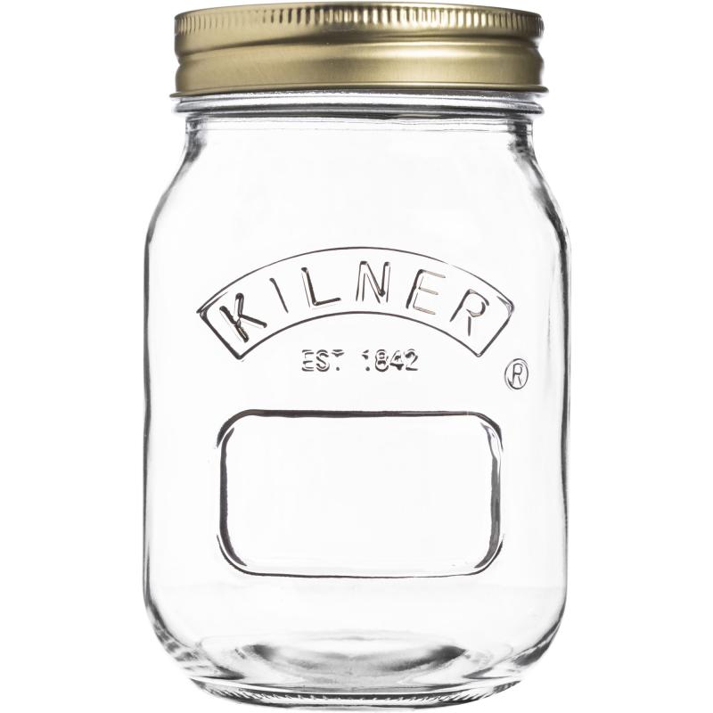 0,5 Liter Rund Konserveringsburk fra Kilner