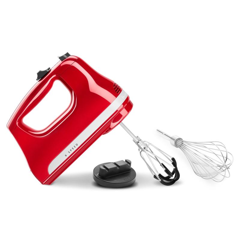 5khm6118eer Håndmixer Med 6 Hastigheder, Empire Red fra Kitchenaid