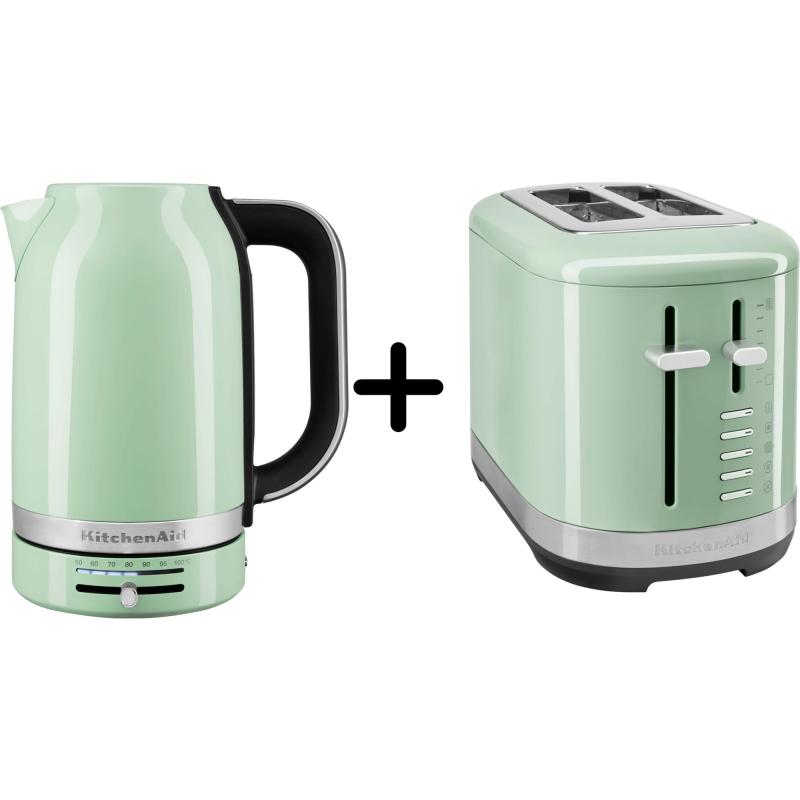 5kmt2109 Brødrister + 5kek1701 Elkedel, Pistacie fra Kitchenaid