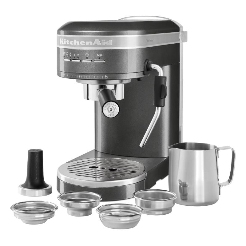 Artisan 5kes6503 Espressomaskine, Medallion Silver fra Kitchenaid