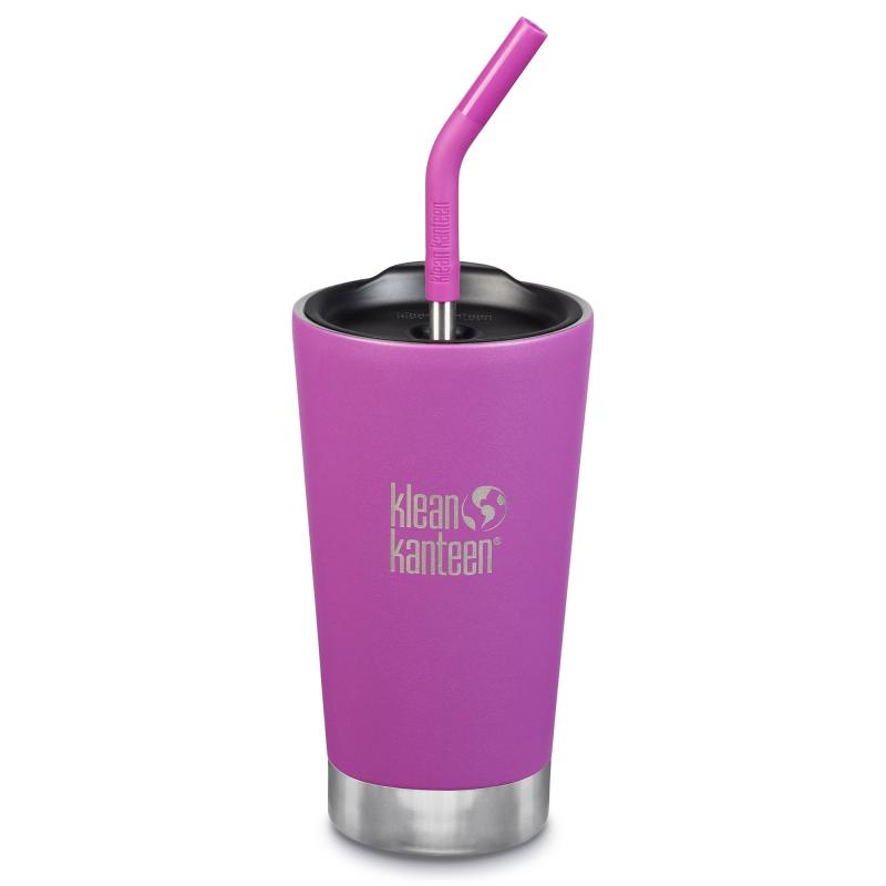 Termokop Med Sugerørslåg, 473 Ml, Berry Bright fra Klean Kanteen